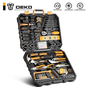 DKMT168 Socket Wrench Tool Set Auto Repair Mixed Combination Package Hand Kit With Plastic Box Storage Case LJ200815