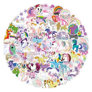 Vattentät 10/30 / 50 / 100pcs söta unicorn graffiti klistermärken estetiska tecknade dekaler bärbar dator scrapbook dagbok bagage klistermärke barn leksak bil klistermärke