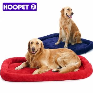 Hoopet Köpek Yatakları Büyük Köpekler Tezgah Orta Mat Lounger Golden Retriever Cage Pet House Yastık LJ201028