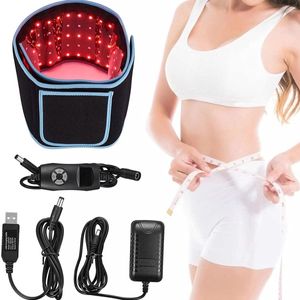 20%rabatt på viktminskning 660Nm 850nm Rödljus smärtlindring Infraröd terapi Wrap Belt Back Pain Belt LED -fysioterapi midjebälten