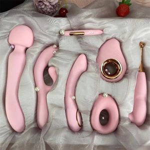 Sex Toy Massager Fábrica original Entrega rápida de lujo PC set Multifunción Clitoris Vagina Nipples Toys para adultos