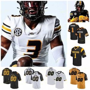 Nik1 2021 Missouri Tigers Football Jersey NCAA College 34 Larry Rountree III 9 Jalen Knox 1 Tyler Badie 3 Drew Lock 3 Shawn Robinson 14 Dominic