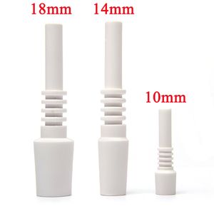 Ceramic Domeless Nail Dab Tools 10mm 14mm 18mm Tips For Quartz Banger Glass Bong Smoking Accessories