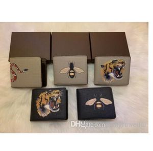 Designer handväska korthållare kvinnor små plånbok lyxiga kreditkortsluckor fack plånböcker mini bank olika djurmönster plånböcker