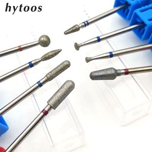 Hytoos Typen Diamant Bit Rotary Nutia Burr Manicure Cutters Drill Accessoires Nagelkunstwerkzeuge Mills