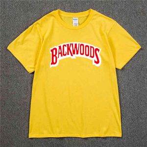 BACKWOODS Футболки 2022 Фирменная Новинка Мужская хлопковая футболка с коротким рукавом модная уличная хип-хоп рок уличная мужская футболка Swag