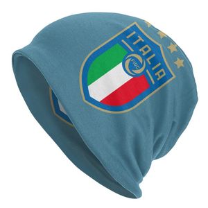 Borkets World 4 stjärnor Soccer Football Legends Figc Caps Autumn Winter Outdoor Skullies Beanies Hat Unisex Vuxen Varm Bonnet Sticked Hatberets