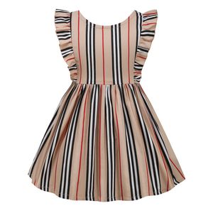 Wholesale chinese mermaid for sale - Group buy Baby Girls Striped Princess Dress Great Quality Summer Girl Sleeveless Vest Dresses Kids Casual Skirts Children Cotton Skirt Years