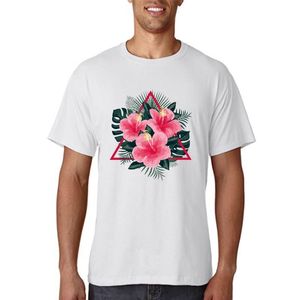 Camisetas masculinas femininas com camiseta gráfica e estampas de flores rosa tops feminino de verão camiseta casual camiseta fofa roupas de manga curta