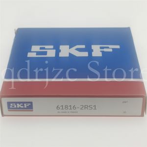 SKFディープグルーブボールベアリング61816-2RS1 = 61816-2RSR-Y 6816DDUCM 6816LU 6816DU 80mm x 100mm x 10mm