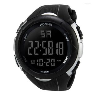 Armbanduhren Digitale Sport-Armbanduhr für Herren, GPS-Laufuhr mit Geschwindigkeit, Tempo, Entfernung, Kalorienverbrennung, Stoppuhr, Deportivo mechanisch