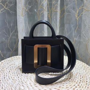 Sacos de noite The Thai Square Buckle Bag Boyy Retro Bolsa de Couro Balde Desgastado Bolsa Noite