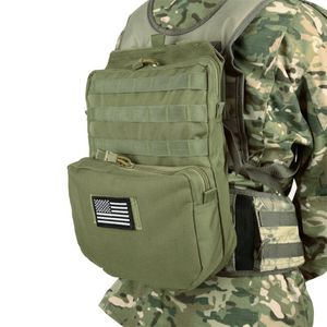 Molle Vest Accessorents оптовых-Molle Tactical Rackpack Vest Pack Pack Outdoor Hunting Accessories Army Army Airsoft rucksack военные EDC