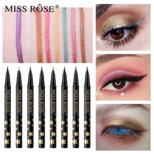 Miss Rose Color Liquid Eyeliner Pen vattentät svettsäker långvarig snabbtorkande eyeliner penna smink