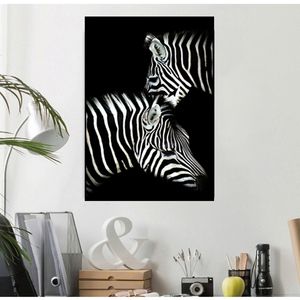 Animals Painting Zebra Lion Elephant Rhinoceros Pictures Black And White Canvas Posters Wall Art For Living Bedroom NO FRAME