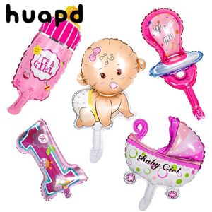 5pcs çok mini bebek duş erkek kız Tatil Dekorasyon Alüminyum Folon Balon Balonu Doğum Günü Partisi Malzemeleri