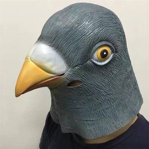 Party Masks 1PC Mask Latex Giant Bird Head Halloween Cosplay Costume Theatre Prop For Birthday Decoration 220826