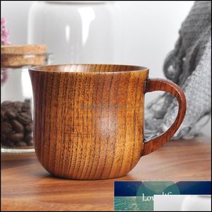 Wholesale juice natural resale online - Mugs Drinkware Kitchen Dining Bar Home Garden Creative Natural Wooden Cup Wood Coffee Tea Beer Juice Milk Water Mug Handmade Drink For In