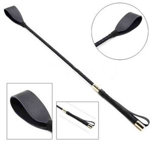 NXY Sex Adult Toy Bondage Boutique Slim Leather Riding Crop Horse Whip Spanking Knout Bdsm Lash Fetish Flogger Product for Couples Women 0330