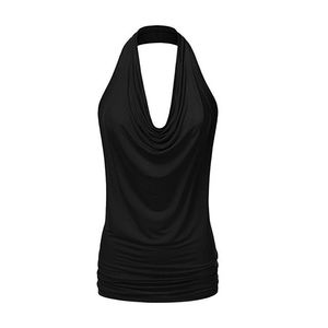 Halter Top Women Summer Clothes Fashion Sleeveless Tshirt Sexy Backless T Shirt Y2k Aesthetic Ladies Clubwear Casual Tee 220328