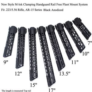7 Inch New Design M Lok Clamping Handguard Rail Float Picatinny Mount System Black Color316e