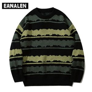 Harajuku Vintage Jumper Striped Ugly Pullover Streetwear Pullover übergroß