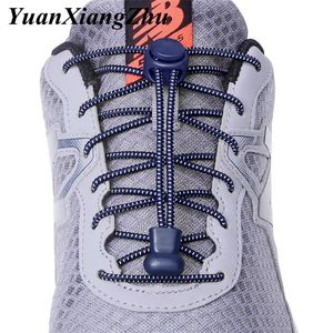 1 par sport elastiska skosnören inga slipsskor spetsar barn vuxna lata lås spetsar sko tillbehör lacets elastique chaussure 220713