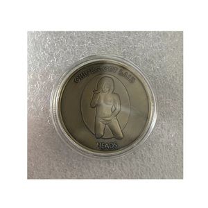 Gefesselte Mädchen, Bronzemünzen, Sex-Münzsammlungen, Küken werden flach gelegt, Köpfe, Schwänze, plattiert, sexy Kunstsammlung, Geschenke, Lucky Coin.cx