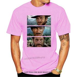 Męskie koszulki The Good Bad and Brzydka T-shirt-Italo Western Eastwood Cowboy Clint 2022 Przyjazd Man Casual Tees Funny T Shirtsmen's