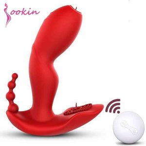 Sex Toy Massager tongue Licking g Spot Clitoris Vibrator Clit Invisible Toys Women Sucking Anal Stimulator Vibrators for Adult Erotic Goods