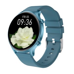 Fashion Women Smart Watch 2022 Full Touch Round Screen Oxygen Smartwatch for Woman Heart Rate Monitor For Multi-Sports Modes Fitness Bracelet Android and IOS
