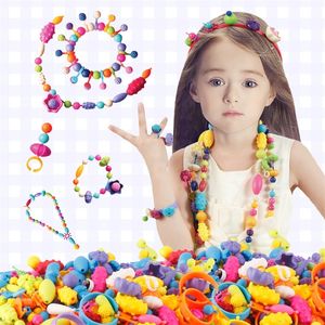 Creativo fai da te fatto a mano perline pop giocattolo set di accessori ragazza gioielli collana bracciale artigianato giocattoli educazione bambini regali di compleanno 220428