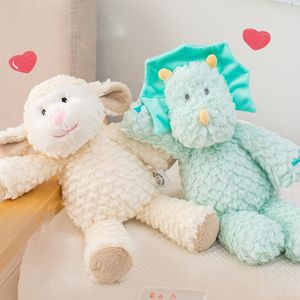 38 cm superweiches Baby-Beschwichtigungsspielzeug mit langen Beinen, rosa Hase, grauer Teddybär, Hund, Elefant, Einhorn, Stofftiere, Puppenspielzeug für Kinder