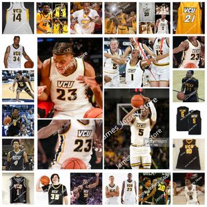 VCU Cucited College Basketball Jersey 4 Justin Tillman 20 Gerald Henderson 5 Edmund Sherod 3 Eric Maynor 1 Larry Sanders 30 Troy Daniels 5 Nahshon Bones Hyland Jersey