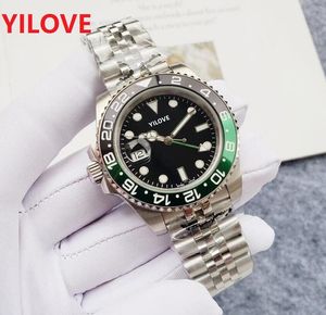 Sol elini kullanan erkek saatler 41mm otomatik mekanik 2813 hareket izle Aydınlık Safir 904L Paslanmaz Çelik Spor Kendi Rüzgar Moda Kol saati Montre De Luxe