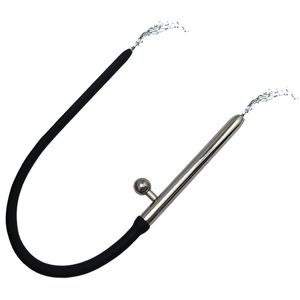 Catetere dilatatore uretrale in silicone metallico BDSM Uomini giocattoli sexy Spina del pene Giocattolo dal suono per l'uomo Uretra Suono Stimolatore uretrale