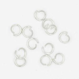 C Open Jump Rings Keychain Rings for Earring Necklace Bracelet DIY Craft Jewelry Making Findings Multiple Sizes Silver