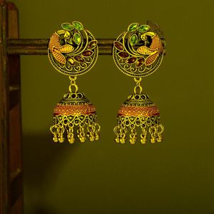 Dangle & Chandelier 1pcs Pendientes Piercing Jewelry Jhumka Charms Earrings For Women Accessories Kolczyki Peacock Earring Trendy WeddingDan