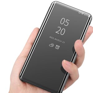 Luxo Espelho Flip Stand Provavelmente Casos para Huawei Mate 40 Lite P40 Pro Nova 7i 6 Se Y5 Y6 Y7 2019 Y9A Y7A P Smart Z Capa Volta