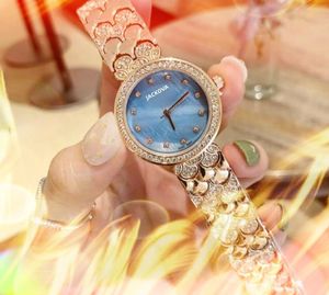 Hotte Fashion маленькие дизайнерские женские часы 33 -мм бриллианты кольцо кольцо Безель Сапфир Кистал Дамы полные мелкие из нержавеющей стали импортируемые батареи orologio di lusso