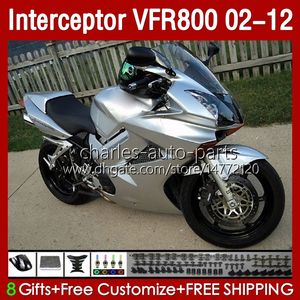 ホンダインターセプターVFR800銀色のホットVFR 800 RR CC 800RR VFR800RR 02 03 04 05 06 07 07 BODY 129NO.89 800CC 2002 2009 2009年2009年2011年012 VR-800 02-12 BodyWork