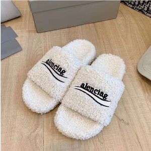 Women Summer Slippers slide sandals bench shoes Stylish Slides casual Wool embroidered letters leisure comfortable non slip versatile sandals B62416
