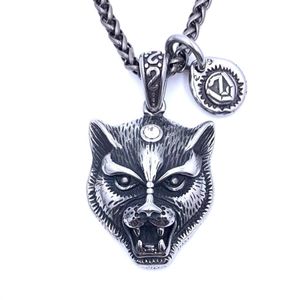 New Titanium Steel Retro Leopard Head Netclace Necklace Men Fashion Hip-Hop Passion Mash