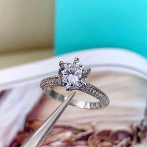 А с оригинальной коробкой 925 Стерлинговые серебряные дизайнер Diamond Love Rings Bague Жена