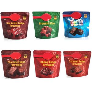 플라스틱 포장 백 600mg Choclate Chewy 퍼지 브라우니 가방 Mylar Resealable Packing Pack 도매