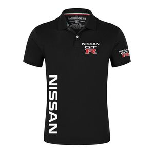 Nissan GTR Sommerdruck Mann Polo Casual Harajuku Baumwolle individuelles Hemd bequeme Kurzarm hohe Menge Tops 220708