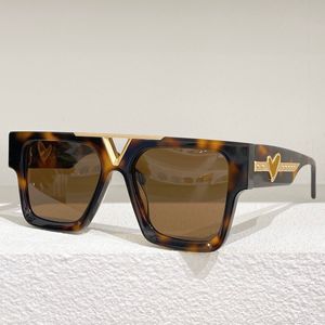 Louiseviution Z1609 Moda Lvse 1Set Popüler Güneş Gözlüğü Gözlük Kadınları Büyük boy erkek kare Çerçeve Benzersiz Tapınak Tasarım Marka Kişilik Koruması Gösteriyor