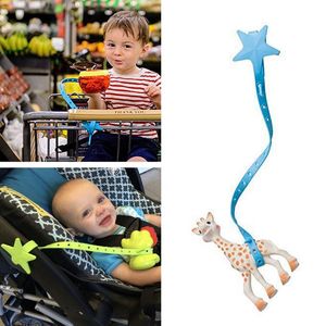 Icke-toxisk baby nappkedjestrap silikonvagnar krok barn barnvagn leksakshållare för spädbarns småbarnstillbehör 0991