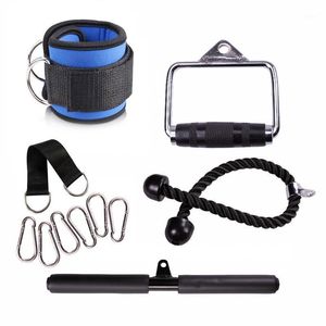 Ginásio Fitness Pulley Cable Máquinas Anexo Crossfit Força Treinamento Pull Down Grip Tríceps Corda Para Acessórios Home Treino