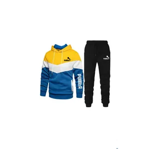 Men's Hoodies & Sweatshirts Mannen Trainingspak Jogger Sportkleding Casual Sweatershirts Joggingbroek Streetwear Trui Effen Kleur Fleece Spo
